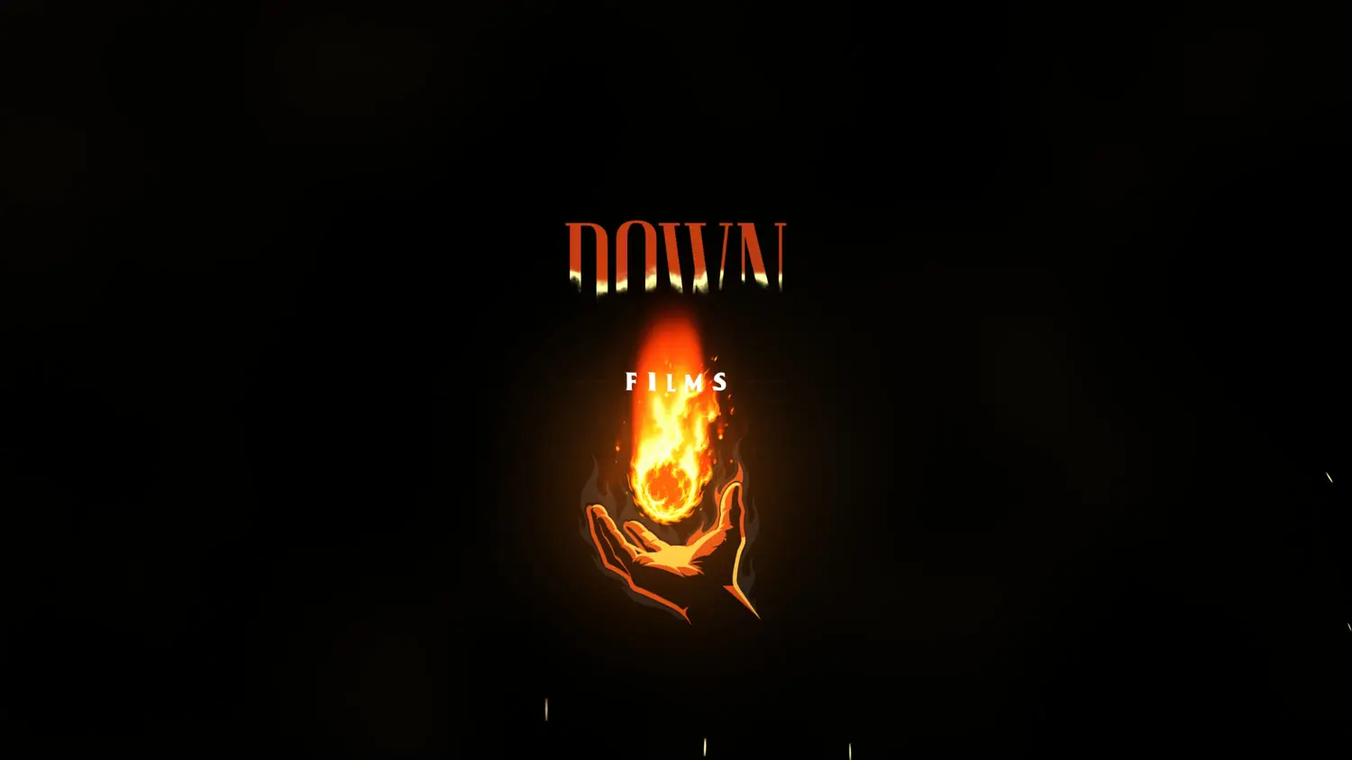 The exit: the logo burns away the way it came