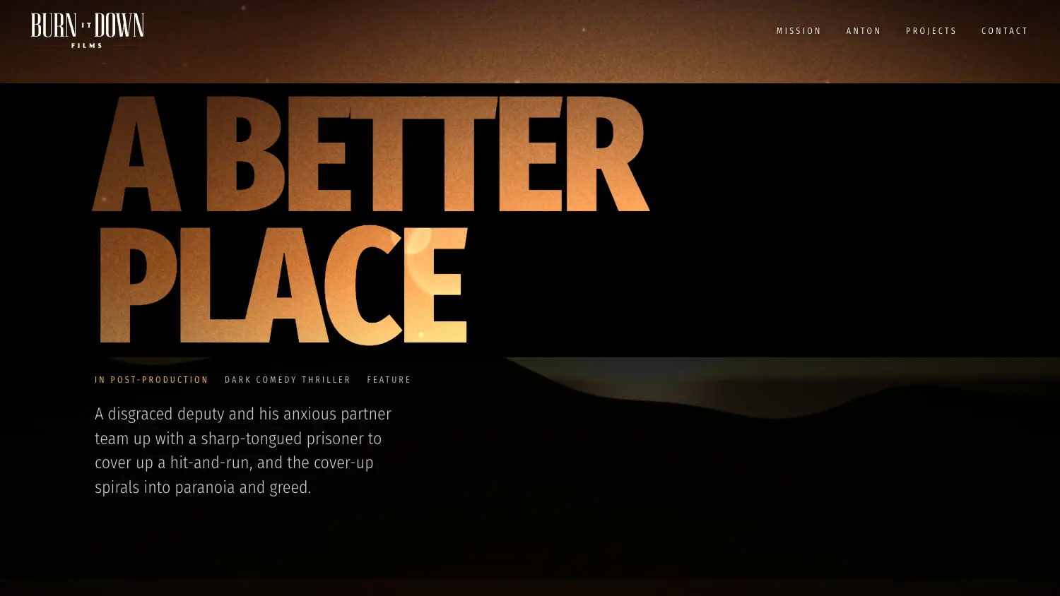 A Better Place, the footage playing through the title
