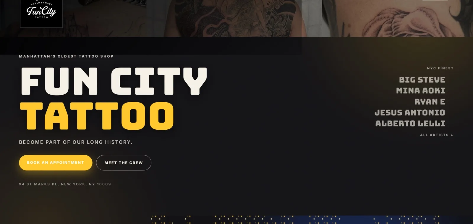 A shop website built by prumaOS from the front desk’s own data