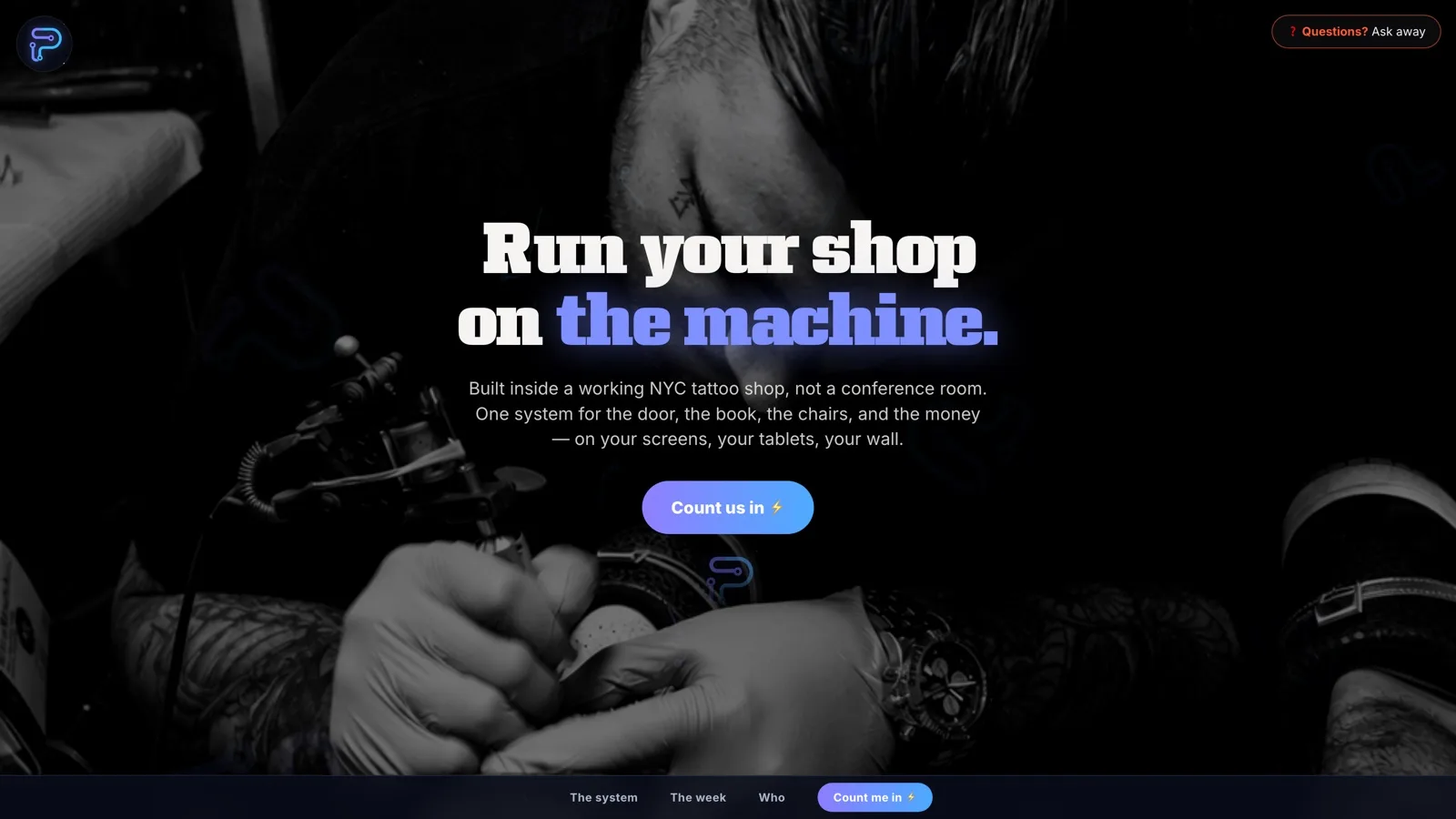 The prumaOS pitch — run your shop on the machine