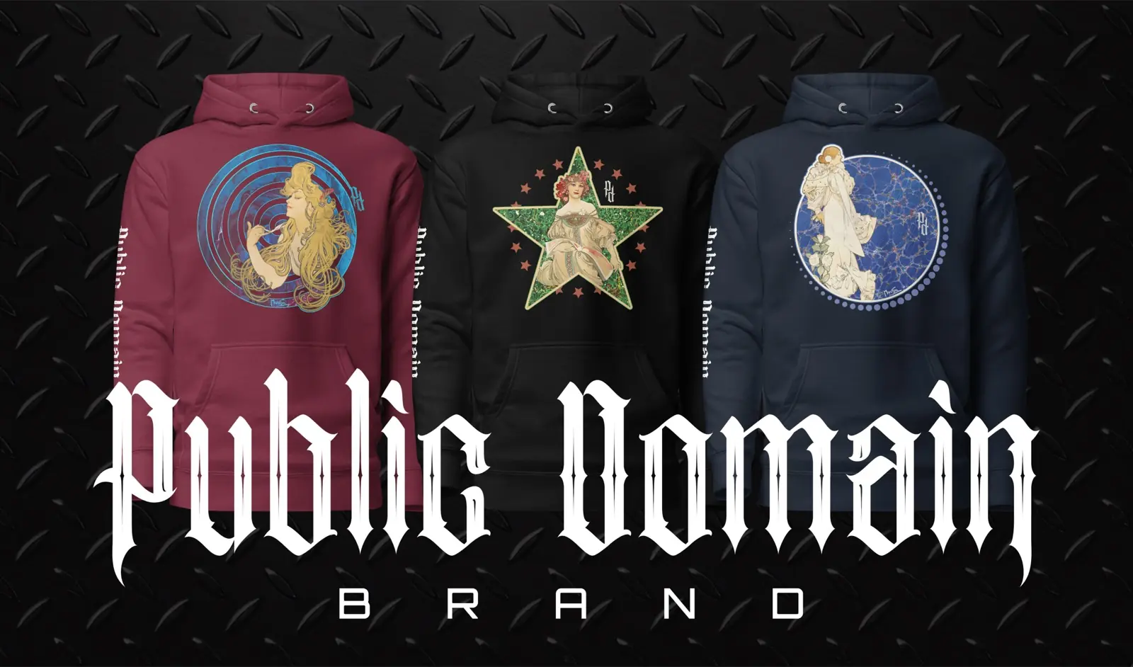 Alphonse Mucha collection hoodies