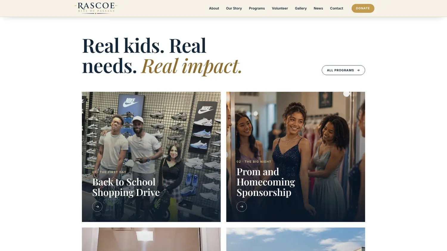 Real kids. Real needs. Real impact. The milestones RROPI funds