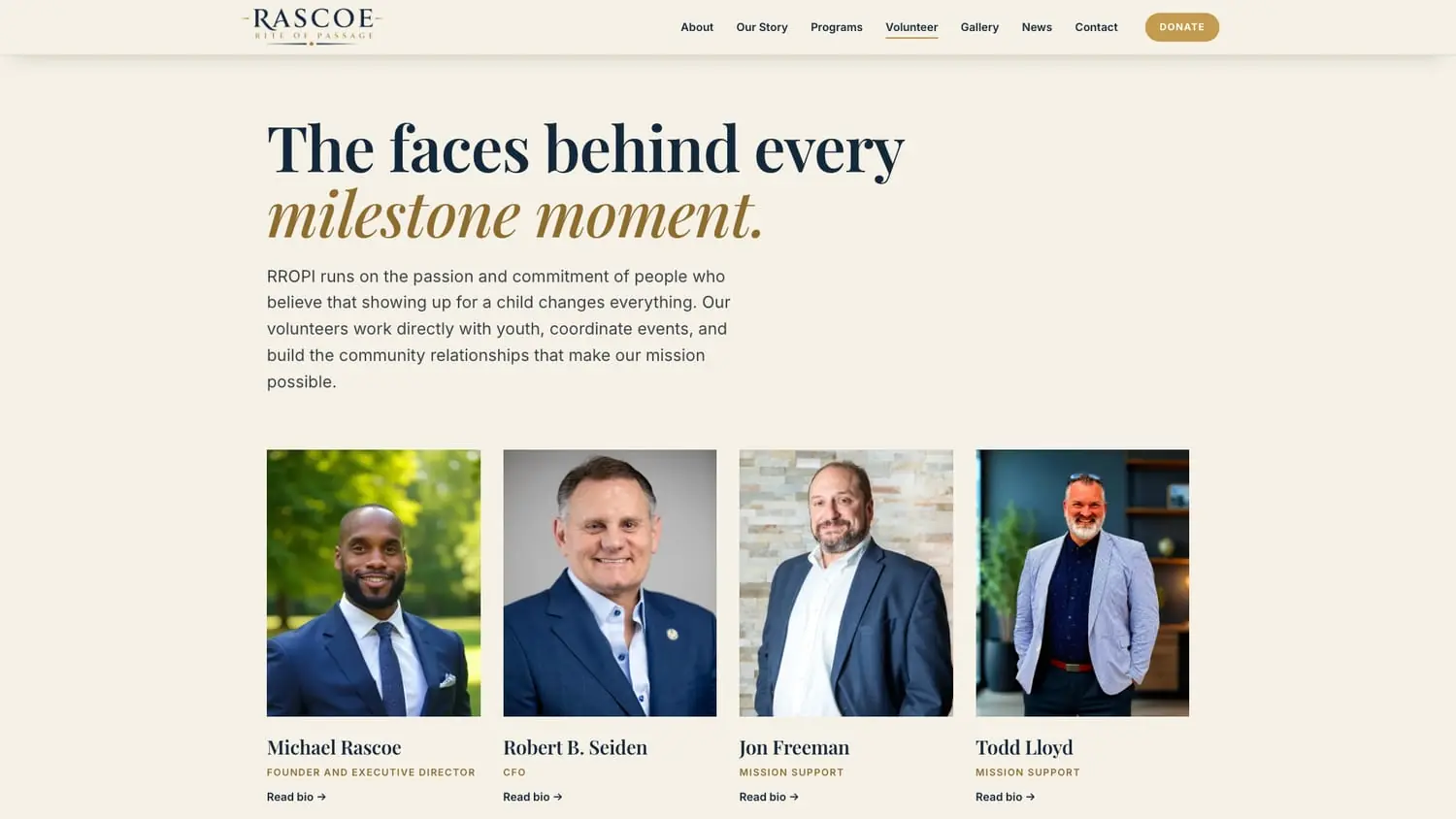 The faces behind every milestone moment