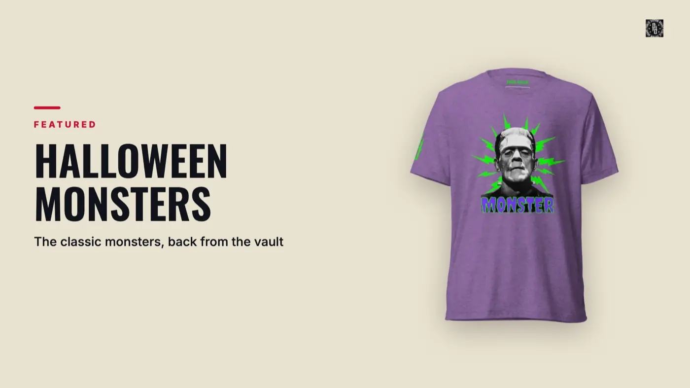 Public Domain Brand Halloween Monsters screen