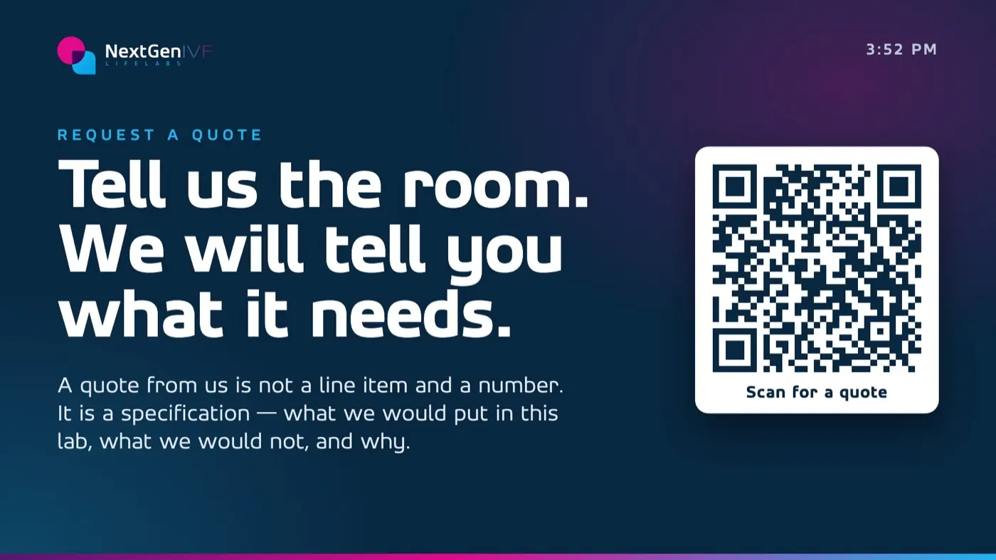 Tell us the room, we will tell you what it needs: quote screen