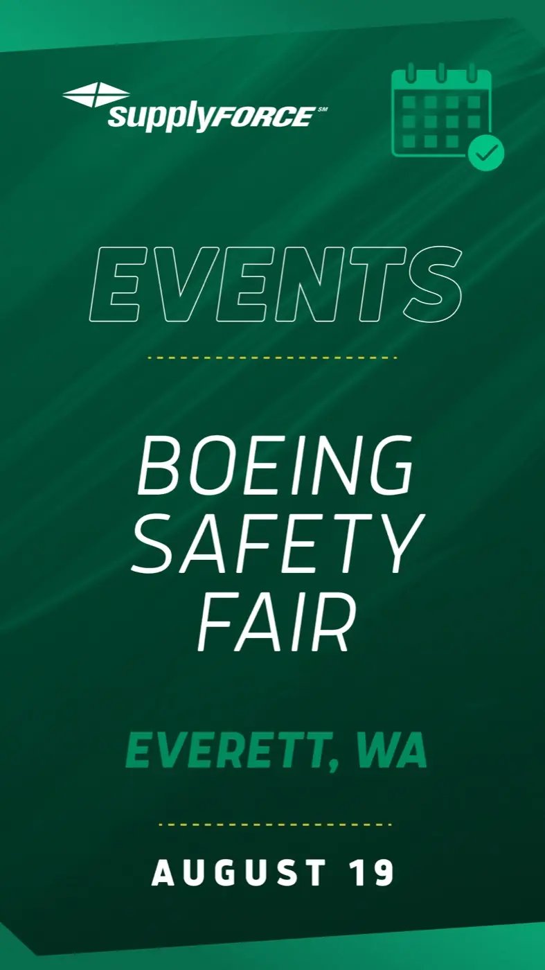 Boeing Safety Fair event screen